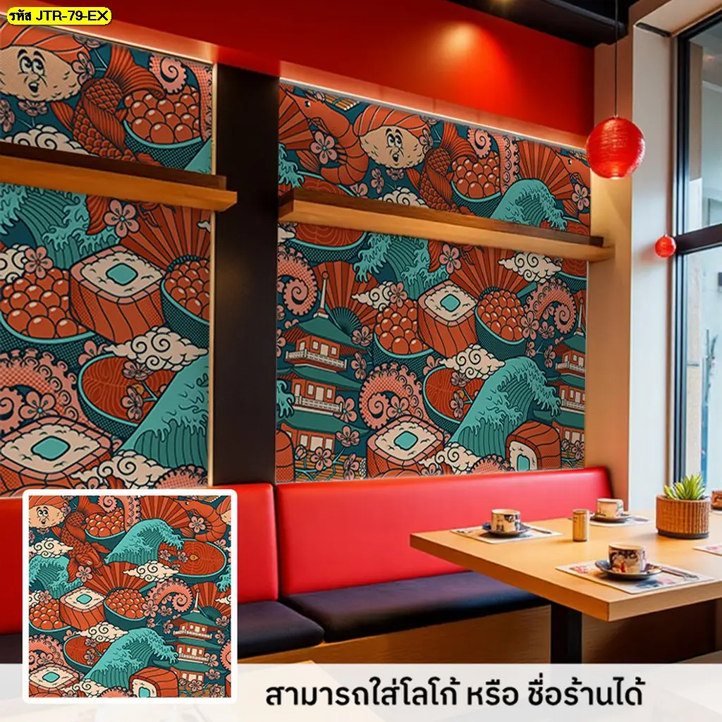วอลเปเปอร์ตกแต่งร้านอาหารญี่ปุ่น สร้างบรรยากาศญี่ปุ่นแท้ๆ ในร้าน
