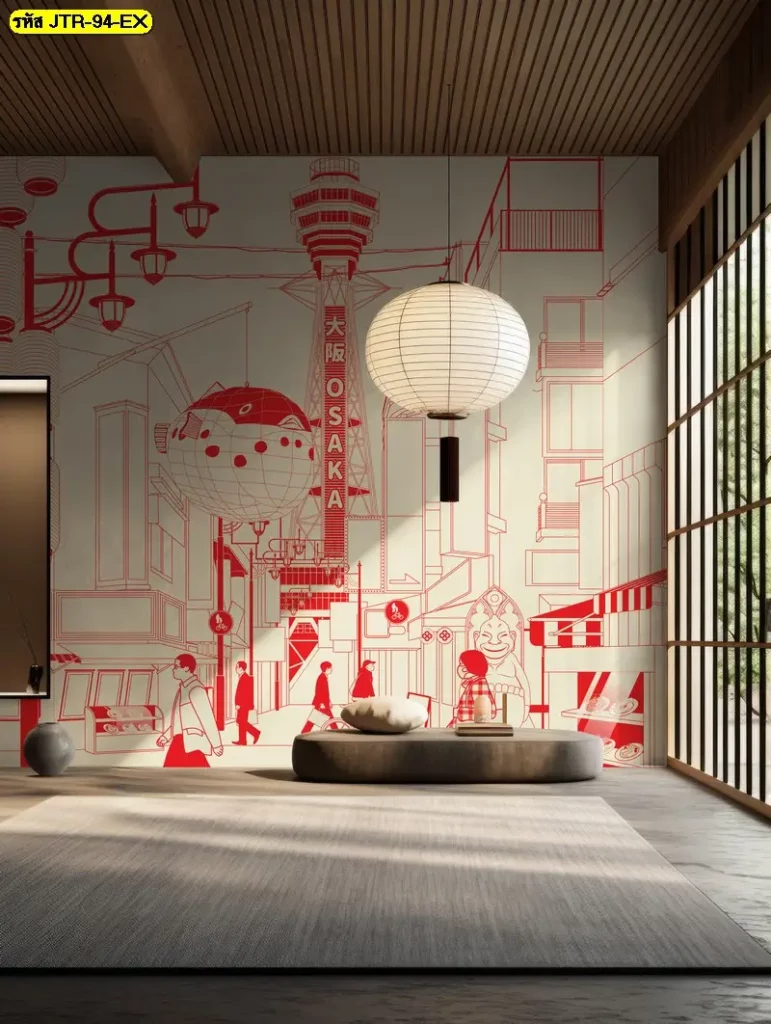 บริการติดตั้ง ภาพวาดตกแต่งคาเฟ่สไตล์ญี่ปุ่น บนผนังสำหรับธุรกิจคาเฟ่ ช่วยให้ร้านของคุณดูน่าสนใจ