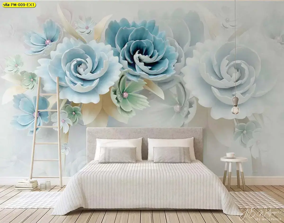 วอลเปเปอร์ดอกไม้สีพาสเทลทำให้บ้านของคุณเต็มไปด้วยความอบอุ่น