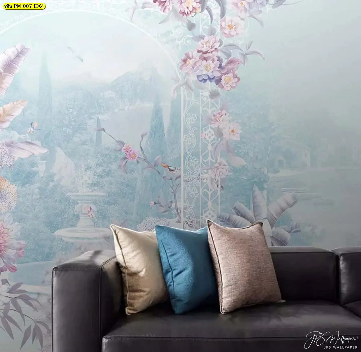 วอลเปเปอร์ลายดอกไม้สีพาสเทลทำให้ห้องของคุณดูมีชีวิตชีวา