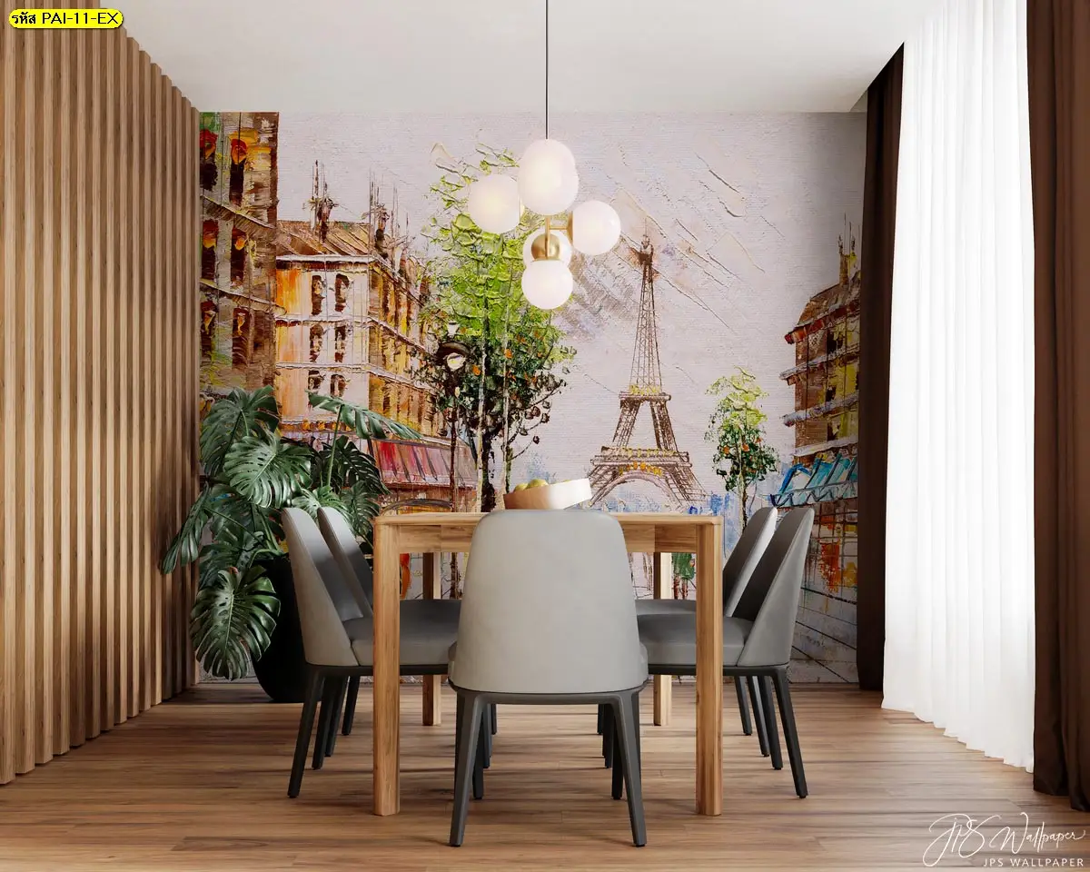 ภาพวาดตกแต่งผนังร้านอาหารสไตล์วินเทจ สร้างเอกลักษณ์โดดเด่นให้ร้าน