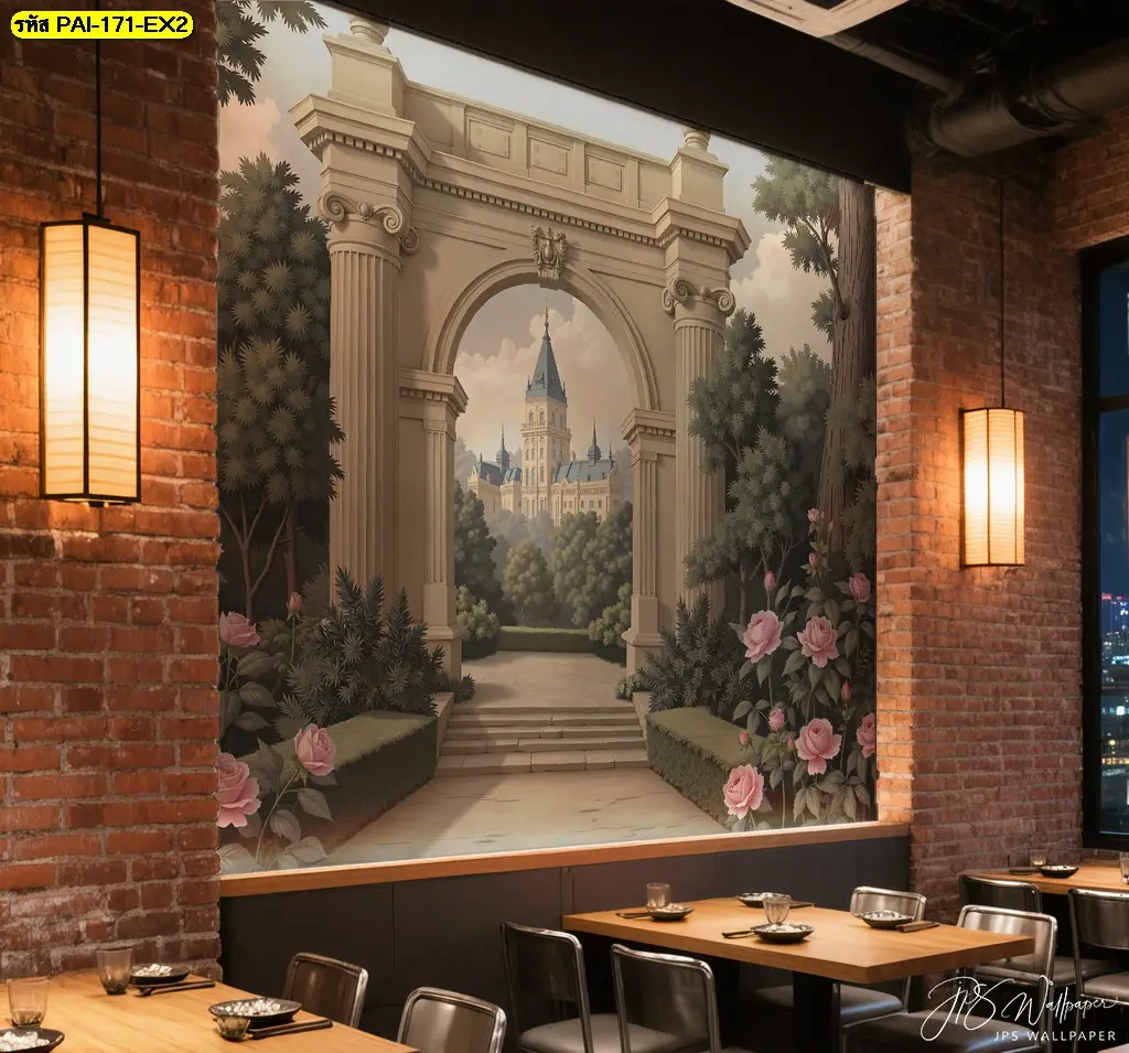รูปภาพตกแต่งผนังคาเฟ่สไตล์โรแมนติกเพิ่มเสน่ห์ให้ทุกการถ่ายภาพ