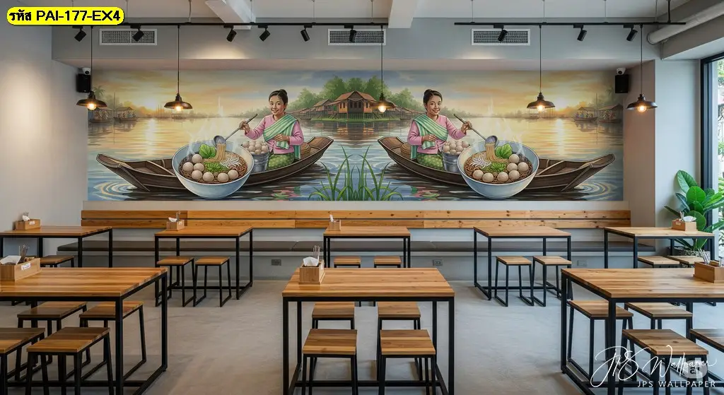 ภาพพิมพ์ติดผนังตกแต่งร้านก๋วยเตี๋ยวที่เหมาะกับทุกสไตล์การออกแบบ
