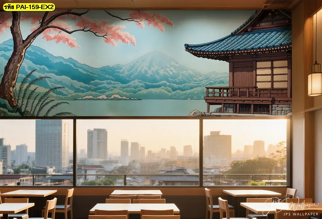 รูปภาพตกแต่งผนังร้านอาหารญี่ปุ่น สีปลอดภัย ปราศจากสารตะกั่ว ประสิทธิภาพสูง
