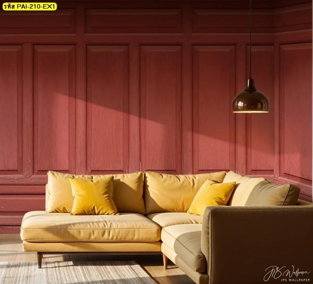 วอลเปเปอร์กรุผนังไม้แนวตั้ง รับพิมพ์ตามพื้นที่จริง พร้อมบริการติดตั้ง ช่วยจัดจังหวะผนังร้านให้ดูเป็นระเบียบ