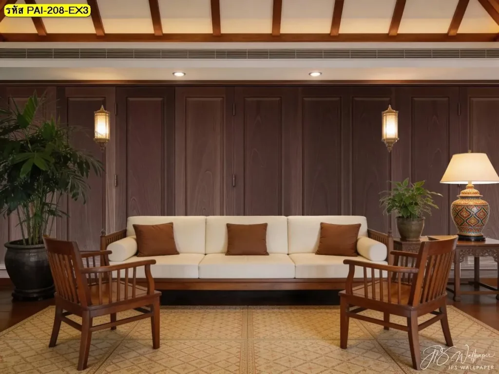 วอลเปเปอร์ลายไม้คลาสสิก รับพิมพ์และบริการติดตั้ง เป็นไอเดียแต่งผนังที่ดูเรียบหรู