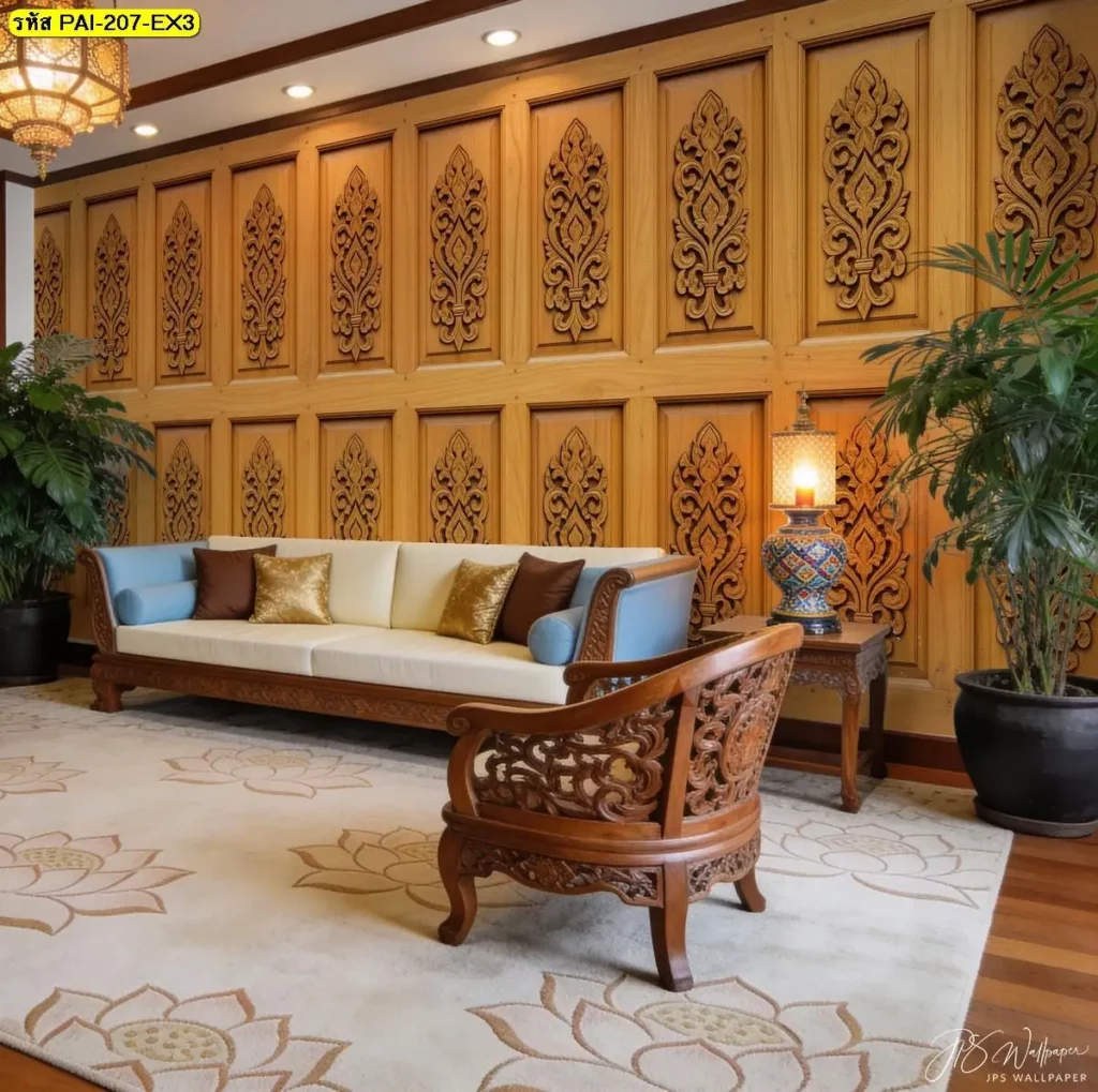 ไอเดียผนังไม้สไตล์อบอุ่นด้วยวอลเปเปอร์ลายไม้ รับพิมพ์และติดตั้งให้ผนังดูเรียบร้อย