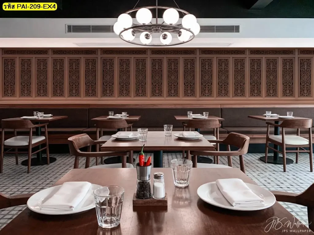 ไอเดียผนังไม้สไตล์อบอุ่นด้วยวอลเปเปอร์ลายไม้ รับพิมพ์และติดตั้งให้ผนังดูเรียบร้อยและสบายตา